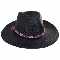 Kara Panama Straw Fedora Hat